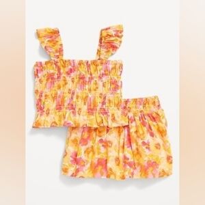 3 For $18 Old Navy Pink and Orange Smocked Set